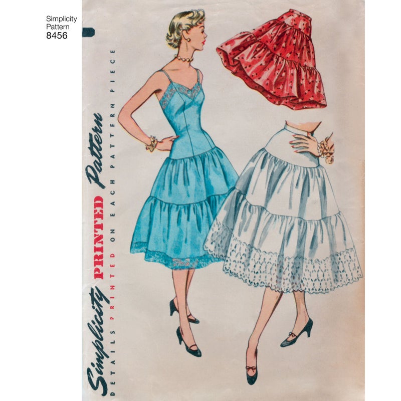 سيمبليسيتي البساطة US8456D5 1950's أزياء المرأة خمر زلة وثوب نسائي أنماط الخياطة أحجام 4-12 - Image 2